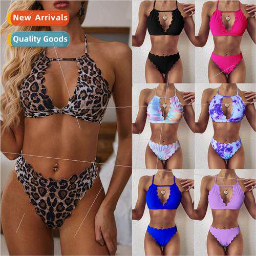 7 Color New Bikini Sexy Leopard Print Bikini Lace Swimsu Wom