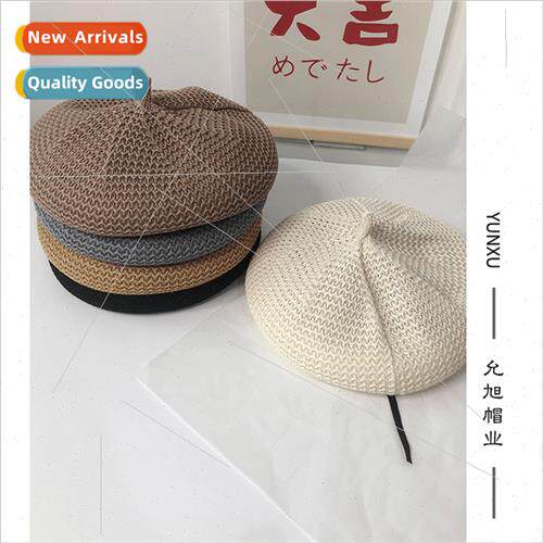 Korea tide hollow ice silk beret children ins wind sunshade