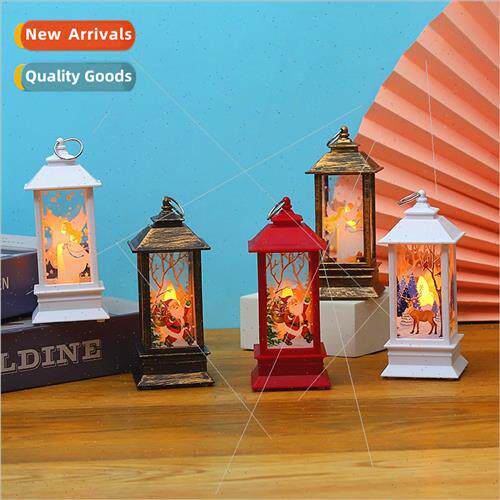 Christmas small wind lamp flame lamp candle lamp small oil l
