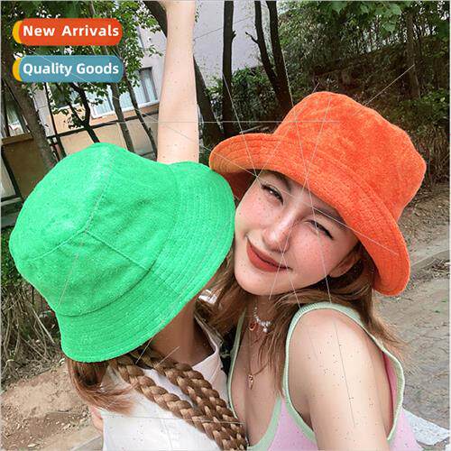 New towel fabric bare plate fisherman hat terry basin hat me