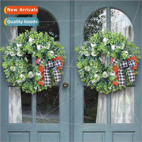 Bow Whe Pumpkin Wreath 2023 Harvest Festival Wreath Thanksgi