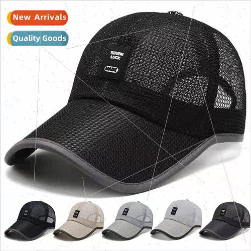 Summer Men Outdoor Mesh Hat Quick-drying Mesh Breathable Sun