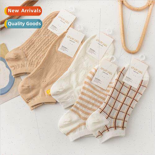 Socks womens spring and summer ultra-thin mesh hollow sweat-
