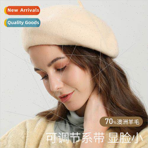 Autumn and winter new wool beret female casual hundred wh tw