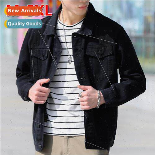 Denim jacket men spring spring ins nd wh spring HK workwear