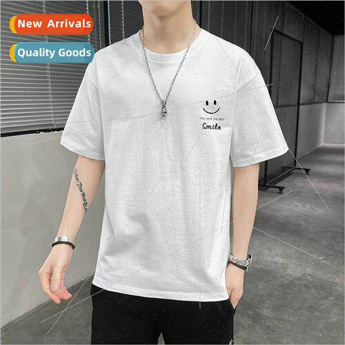 Men short-sleeved t-shirt nd 2022 summer new loose half-slee
