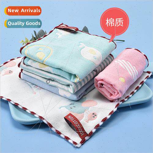 Baby square towel children six layers gauze drooling towel c