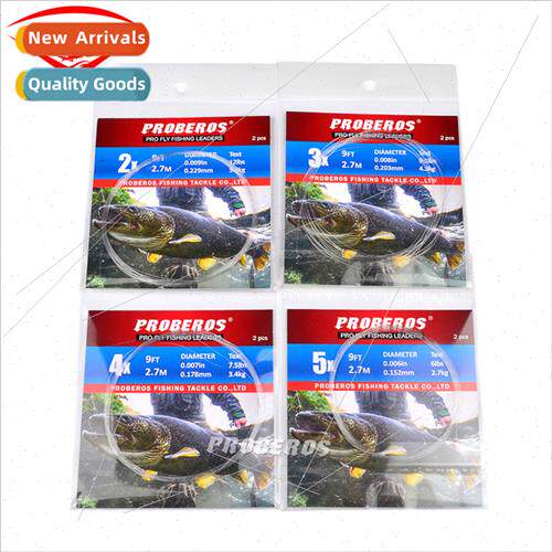 9FT 0X-6X Fly Fishing ne Nylon Subline Reducing Front Leader