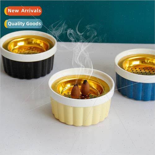mple creative colorful large ceramic incense burner modern l