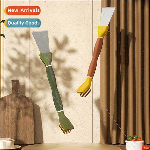 Double-head cleaning spatula kchen cleaning brush cooktop cr