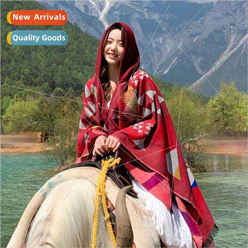 Travel scarf dual-use tasseled edge ethnic summer air-condio