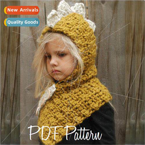 Fall winter new handmade hat cartoon animal dinosaur hat chi