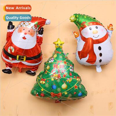 Santa Claus Christmas Snowman Aluminum Foil Balloon Floating