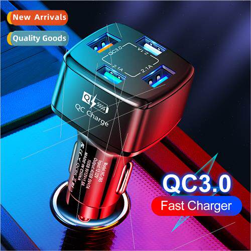 35W 7A QC3.0 4USB flash fast charger car charger four-in-one