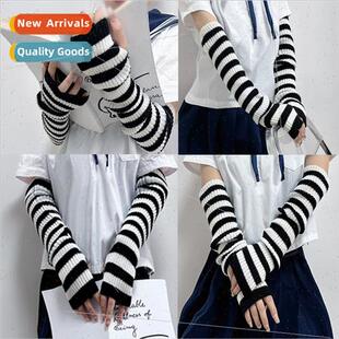 long cover whe black Korea winter autumn female sleeve Arm