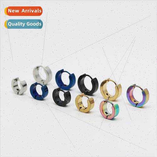 Koreainflux male popular plane round ear clip earrings femal