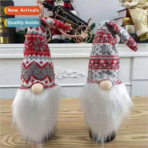Christmas Decoration Black Wool Wine Bottle Sleeves Rudolph