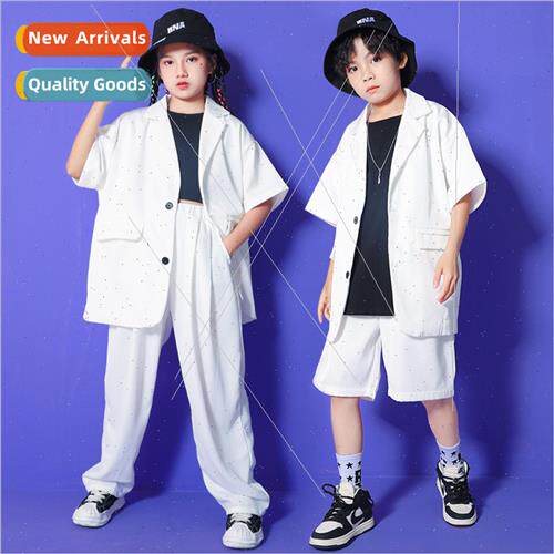 Childrens set dance tide clothing hip-hop permance clothes m