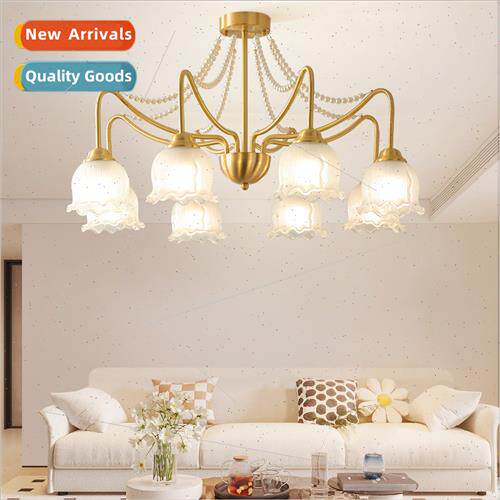 French full copper dining room bedroom study retro light lux