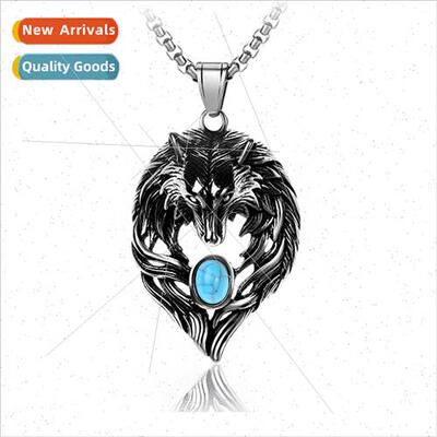 Excellent Europe America Hip Hop Wolf Head Battle Warrior Ne