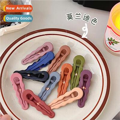 Morandi frosted hair clips whout trace ins macaron duckbill