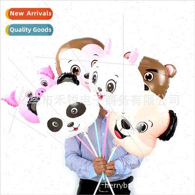 18 inch cartoon animal head aluminum film balloon handheld w