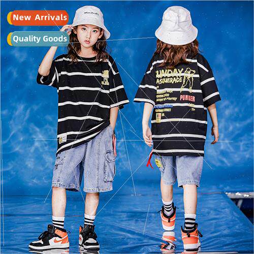 Set Dance Hip Hop Su Childrens Walking  Clothes Girls Dancew