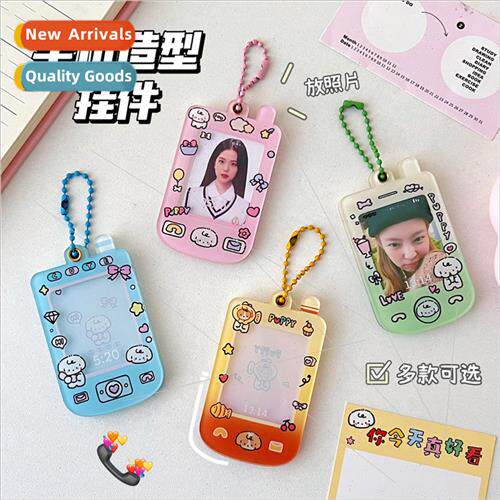 Cute cartoon acrylic cell phone modeling pendant charm girl