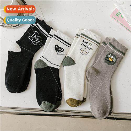 Socks women mid-calf socks padded thickened ins tide cotton