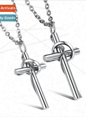 Tanium Jewelry Korea Jewelry Love Tangled Cross Tanium Coupl