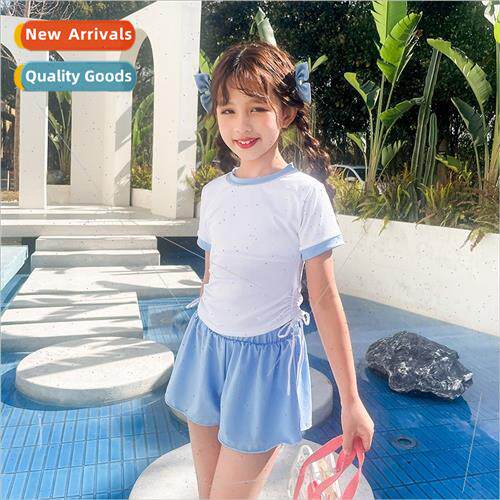 2023 new swimsu girls sports spl skirt two-piece set of chil