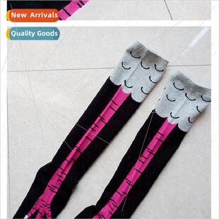 Set Black Whe Chicken Sock Rose Pair Feet
