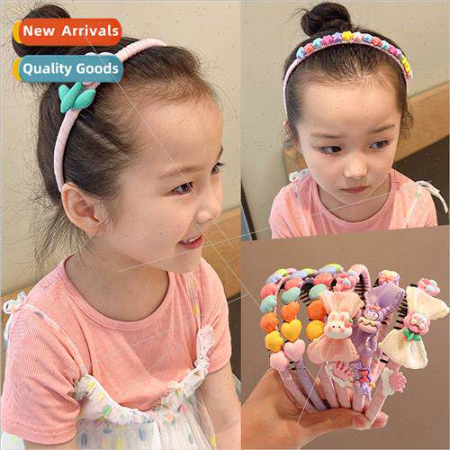 Children hair bands ltle girl -slip pressure hair card does