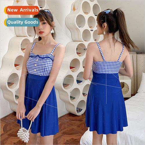 One-piece swimsu female one-piece dress sexy halter summer v