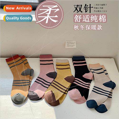 Women mid-calf socks cotton socks fall winter socks new retr