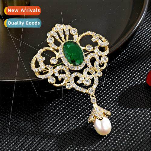 French emerald new elegant coat accessories anti-travel broo