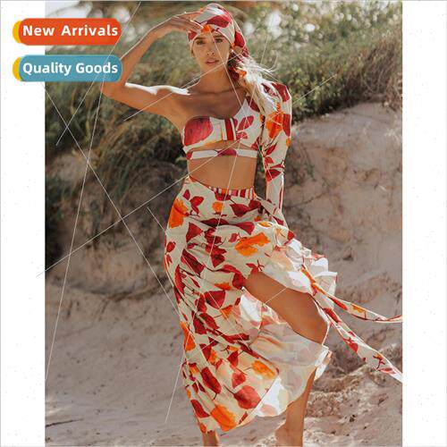 New Spl One Shoulder Long Sleeve High Waist Bikini Europe Se