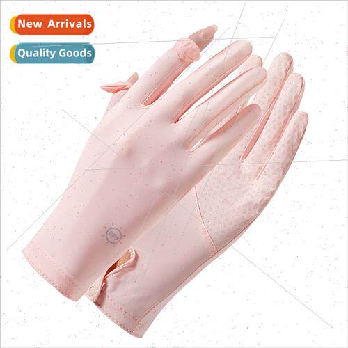 Sunscreen gloves womens summer cool feeling outdoor sunscree