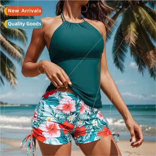 floral lace sexy new backless tankiniEurope boxer 2023