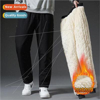 Winter new men outer thickened large size cotton pants youth