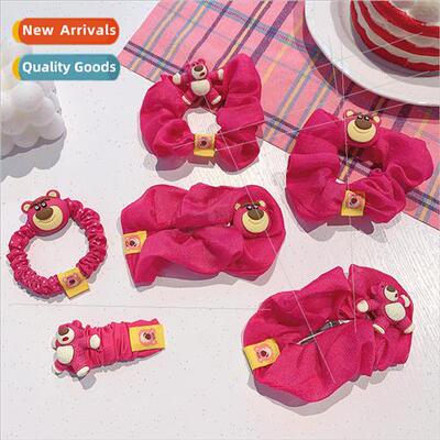 Strawberry Bear new large intestine hair btie hair rope fema