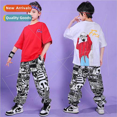 June 1 childrens set dance permance clothes summer hip-hop d