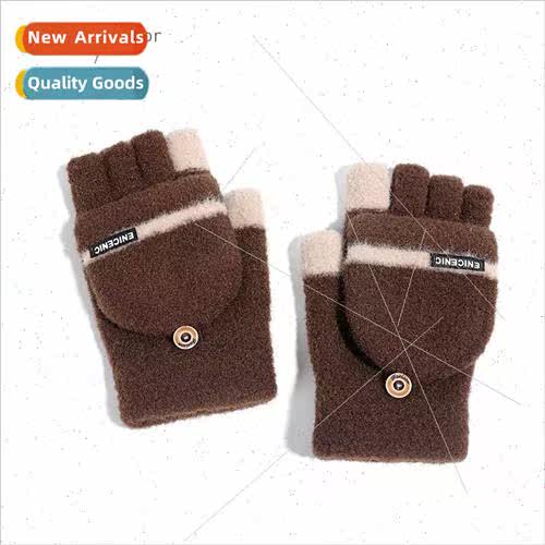 Winter new knted gloves mens outdoor windproof touch screen