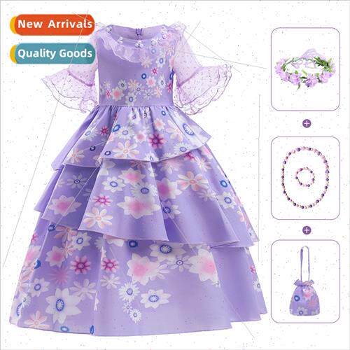 2022 summer girls dresses magic full house cos clothes child