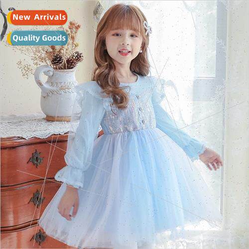 Girls fall dresses ltle girl princess dress fluffy sarong fa