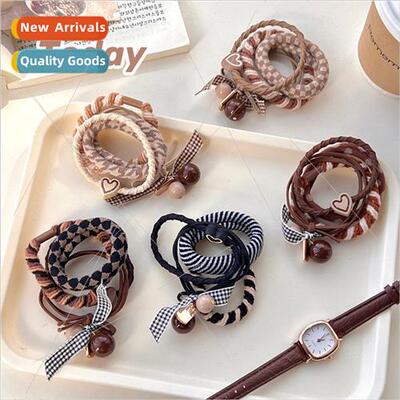 Milk curry color twist braided leather bhair accessories gir
