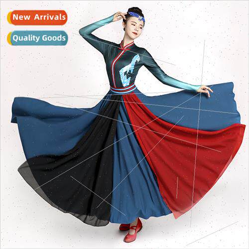New Mongolia clothing female long skirt ethnic wind minory d