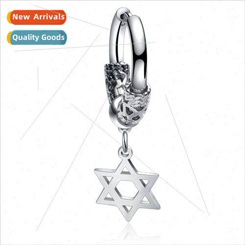 Korea  simple metal wind personaly creative  earrings straig