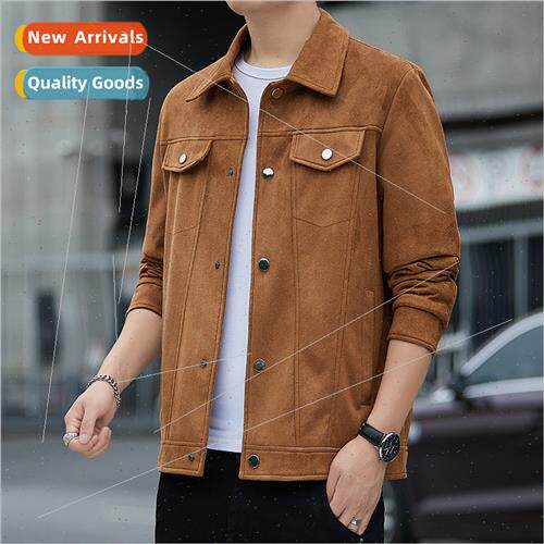 Suede Jacket 2023 fall winter new men business youth nd vers