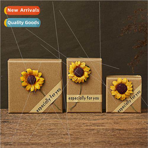jewelry box sunflower brooch bracelet necklace earrings ring